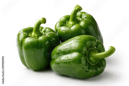 Group of three vibrant gree...