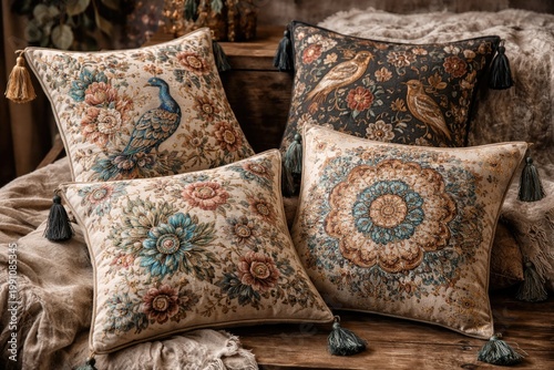 Handmade decorative pillow ...
