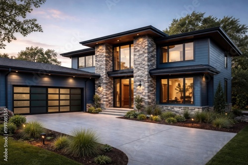 Contemporary newly construc...