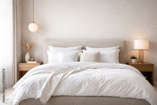 Modern bedroom interior wit...