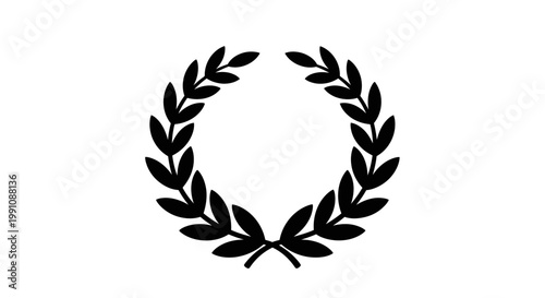 Laurel wreath symbol of achievement and honor.