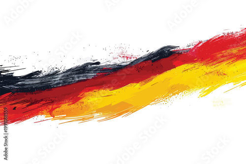 Abstract german flag isolated