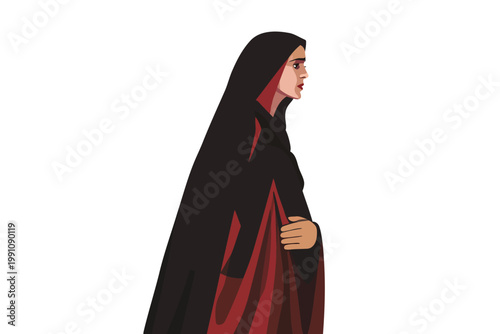arabic saint mary isolated