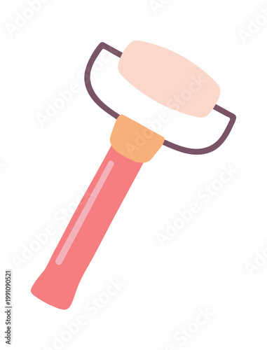 Jade Roller Skincare Tool Cartoon Style