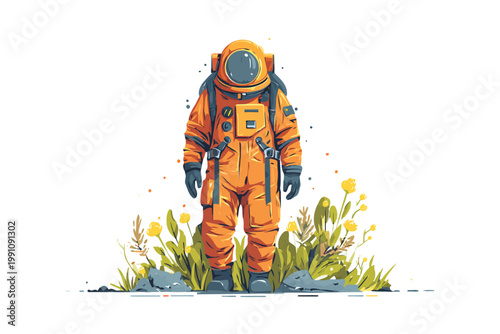 Astrobiologist isolated