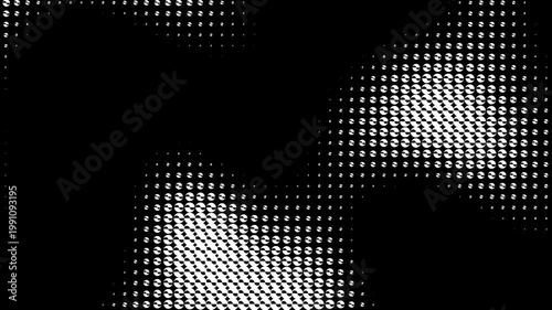 Abstract Monochrome Pattern Video Background - This video showcases an intricate monochrome pattern composed of small
