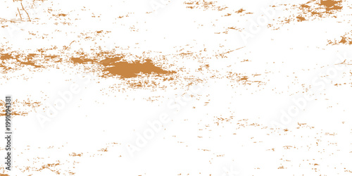 Abstract grunge wall texture design featuring old paint stains and brown ink splashes on a dirty paper background with light dust patterns