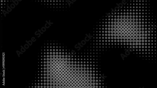 Abstract Binary Code Visuals - This video displays an abstract pattern consisting of rows and columns of binary digits
