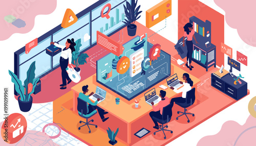 This vibrant illustration evokes a sense of positive progress and mindful growth. Ideal for representing eco-friendly business practices or articles a