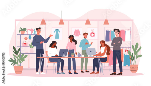 A calming illustration of a leafy green plant in a terracotta pot, placed near a window. Ideal for wellness content, home decor blogs, or articles abo