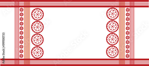 gamusa, gamosa assam . The gamosa, also known as gamusa, holds great cultural significance for the indigenous people of Assam, This traditional textile pattern is typically a white rectangular cloth