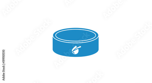 Blue inflatable pet dog pool.