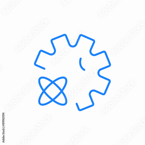 scientific research and development virus icon sign vector