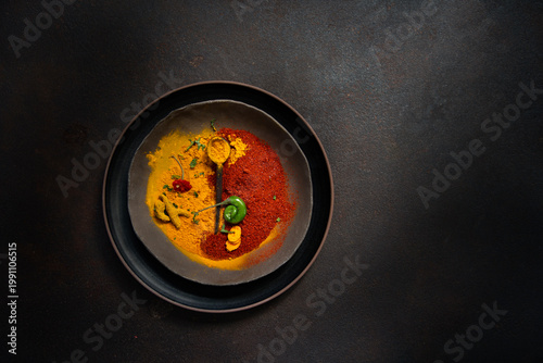 Turmeric and red chili powder 