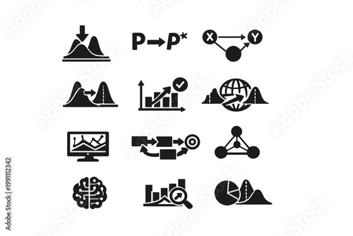 Spaced modern vector distribution image generation simple depicting transparent structure icons icon