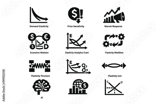 Spaced simple relation diagram response generation demand vector icon image ai per
