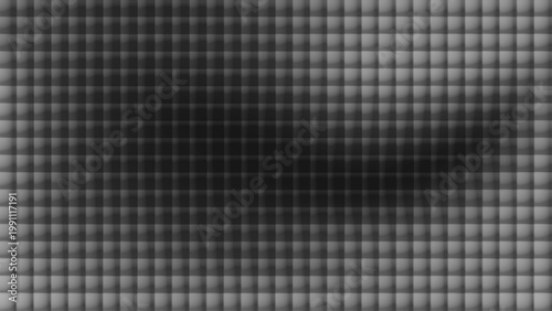 Dark Grey Glass Mosaic Grid Gradient Background, Deep checkered surface with smoky shadow