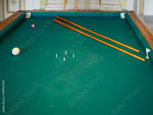 The Billiard room in a tuscany  Castle