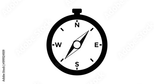 Compass Navigation Tool Direction Indicator.