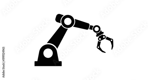 Industrial robotic arm machine technology.