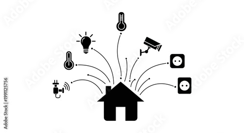 Smart Home Automation System Control.