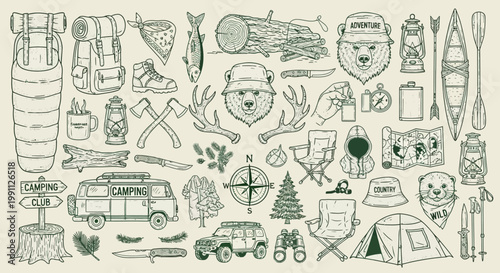 Collection of cartoon mouth illustrations with vibrant red lips expressing various emotions and sounds like smiles and shouts