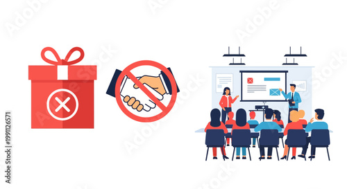 Business ethics training: anti-corruption and no-gift policies in corporate meetings