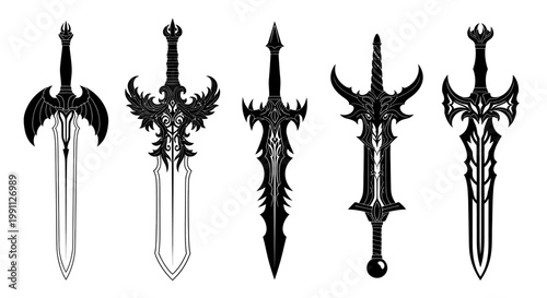 Collection of cartoon mouth illustrations with vibrant red lips expressing various emotions and sounds like smiles and shouts