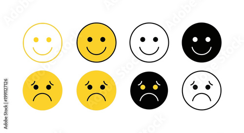 Collection of cartoon mouth illustrations with vibrant red lips expressing various emotions and sounds like smiles and shouts