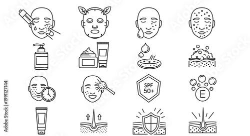 Collection of cartoon mouth illustrations with vibrant red lips expressing various emotions and sounds like smiles and shouts