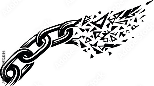 Breaking free from constraints and limitations.