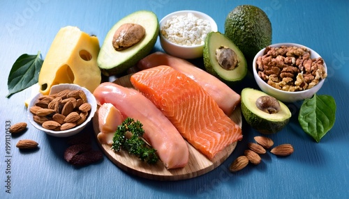 essential foods for the keto diet meat salmon avocado cheese and nuts
