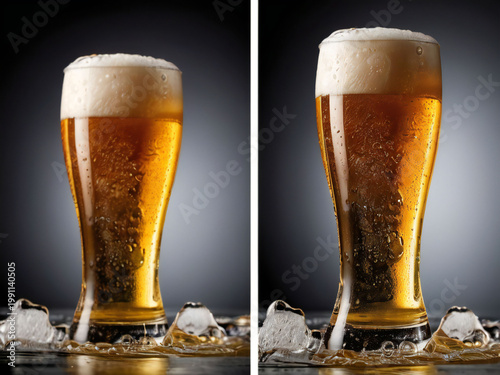 Nicely cold beer.