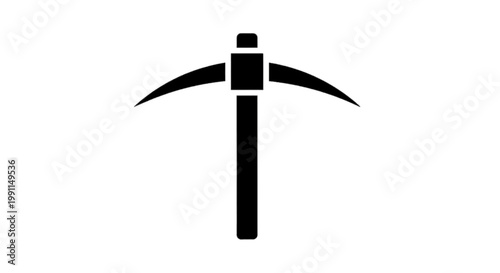 Vector illustration of pickaxe icon vector illustration on a transparent background
