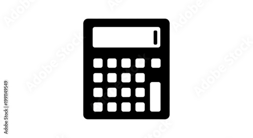 Vector illustration of calculator icon vector illustration on a transparent background