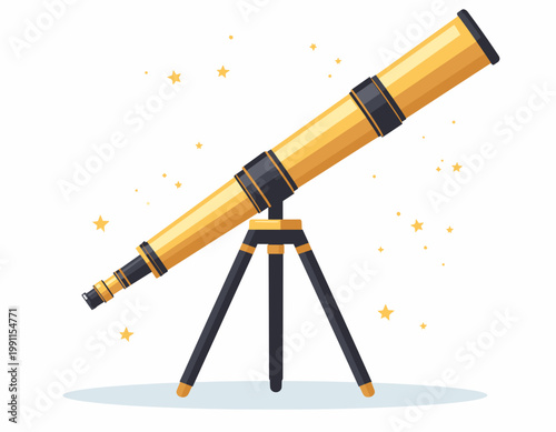 Telescope on a tripod stand 1.