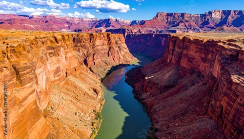 Grand Canyon Landscape with Colorado River.