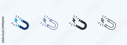 Electromagnetic Multiple Style Icon Collection