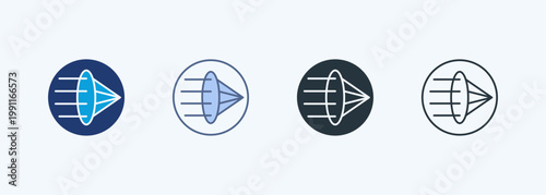 Optics Multiple Style Icon Collection