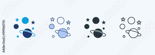 Cosmology Multiple Style Icon Collection