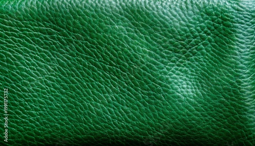 Beautiful Abstract Texture Detail Background Of Green Genuine Cow Leather