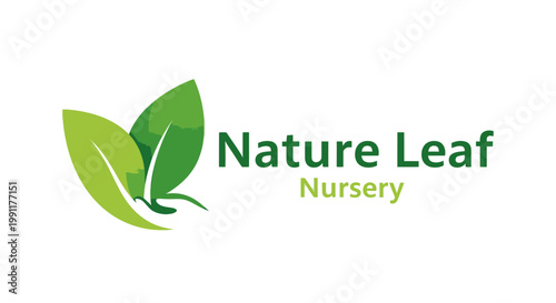 Green leaf logo with text.