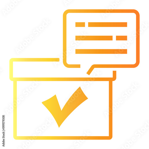 suggestion Line Gradient Icon