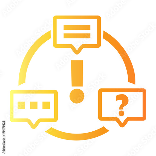 suggestion Line Gradient Icon