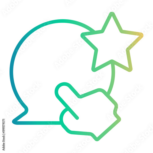 suggestion Line Gradient Icon