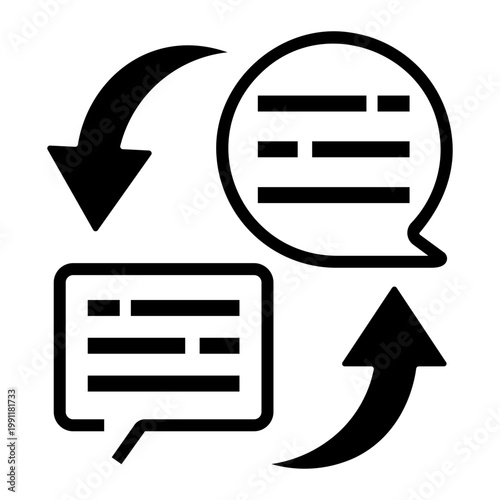 negotiation Line Icon