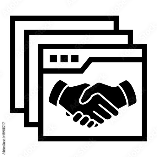 negotiation Line Icon