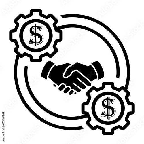 negotiation Line Icon