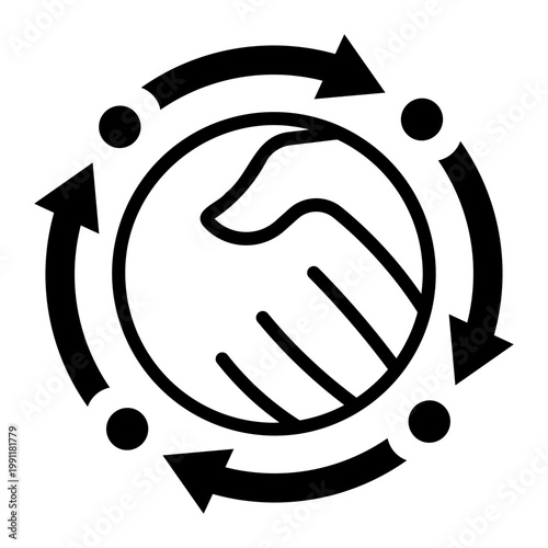 negotiation Line Icon