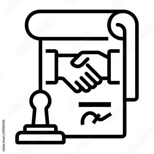 negotiation Line Icon